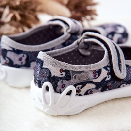 BEFADO S.A. Papcie Baleriny Befado Pingwinki 114X463 Czarne 2