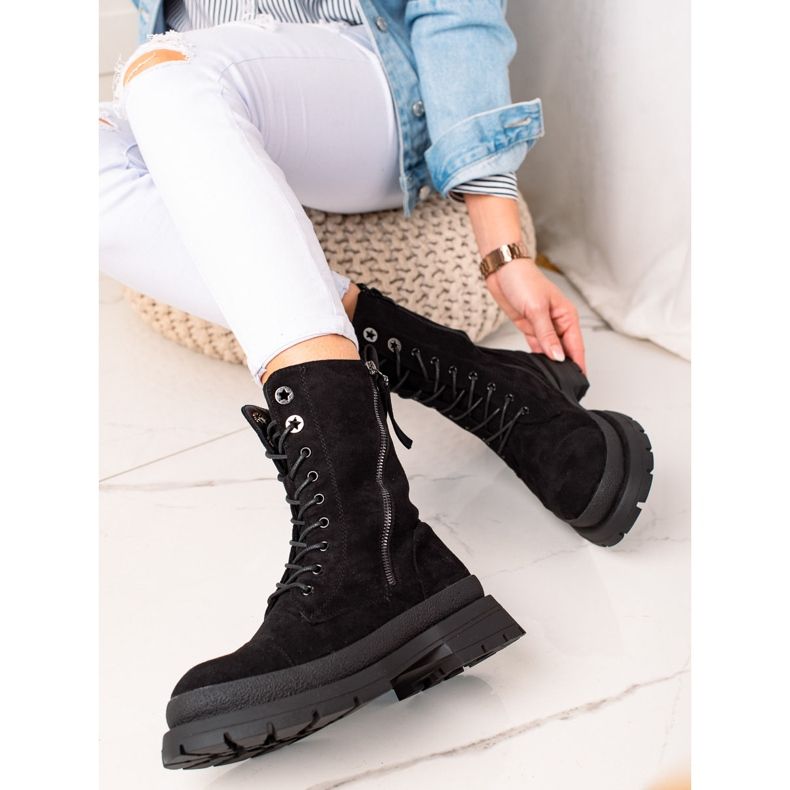 Bona Ocieplane czarne workery 1