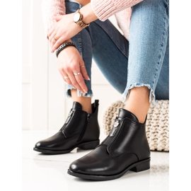 Camo Ocieplane Botki Na Suwak czarne 2