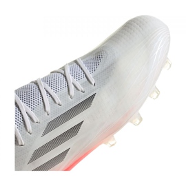 Buty piłkarskie adidas X Speedflow.1 Ag M FY3265 białe szary, biały, czerwony 3