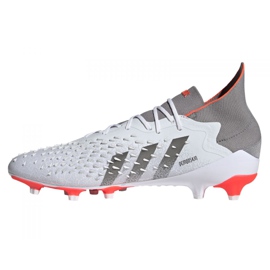Buty piłkarskie adidas Predator Freak.1 Ag M FY6254 szary, biały białe 1