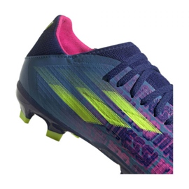 Buty piłkarskie adidas X Speedflow Messi.3 Fg M FY6888 granatowy, fioletowy, niebieski, wielokolorowy niebieskie 3