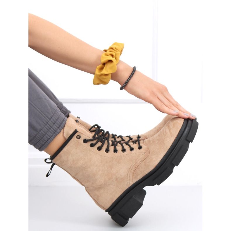 Workery zamszowe Dazy Beige beżowy 2