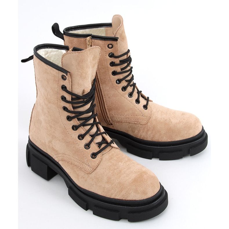 Workery zamszowe Dazy Beige beżowy 1