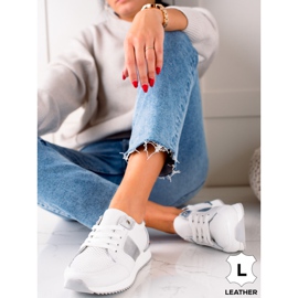 Białe Sneakersy Ze Skóry VINCEZA 2