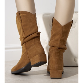 Camelowe kowbojki ocieplane Francis brązowe 1