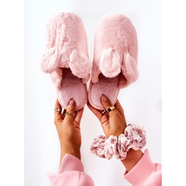 Papcie Futrzane Z Uszami Różowe Thorpe 1
