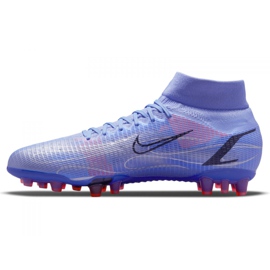 Buty piłkarskie Nike Superfly 8 Pro Km Ag M DJ3978-506 fioletowy-niebieski niebieskie 1
