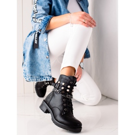 Bestelle Czarne Workery Z Dżetami 2