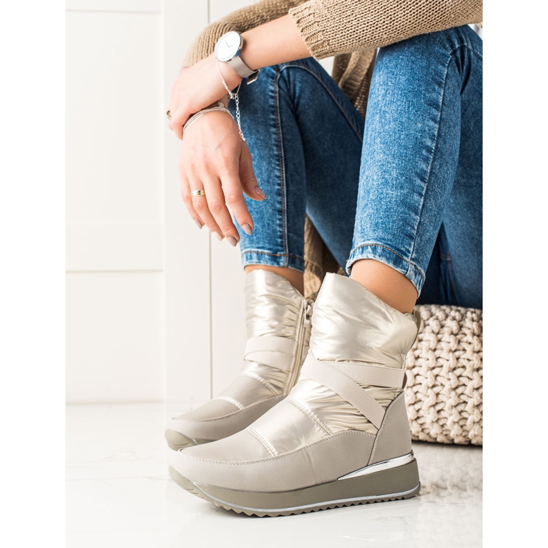 Weide Klasyczne Śniegowce beżowy 1