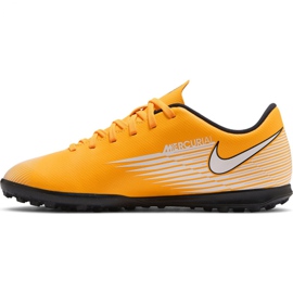 Buty piłkarskie Nike Mercurial Vapor 13 Club Tf Jr AT8177 801 żółcie 3