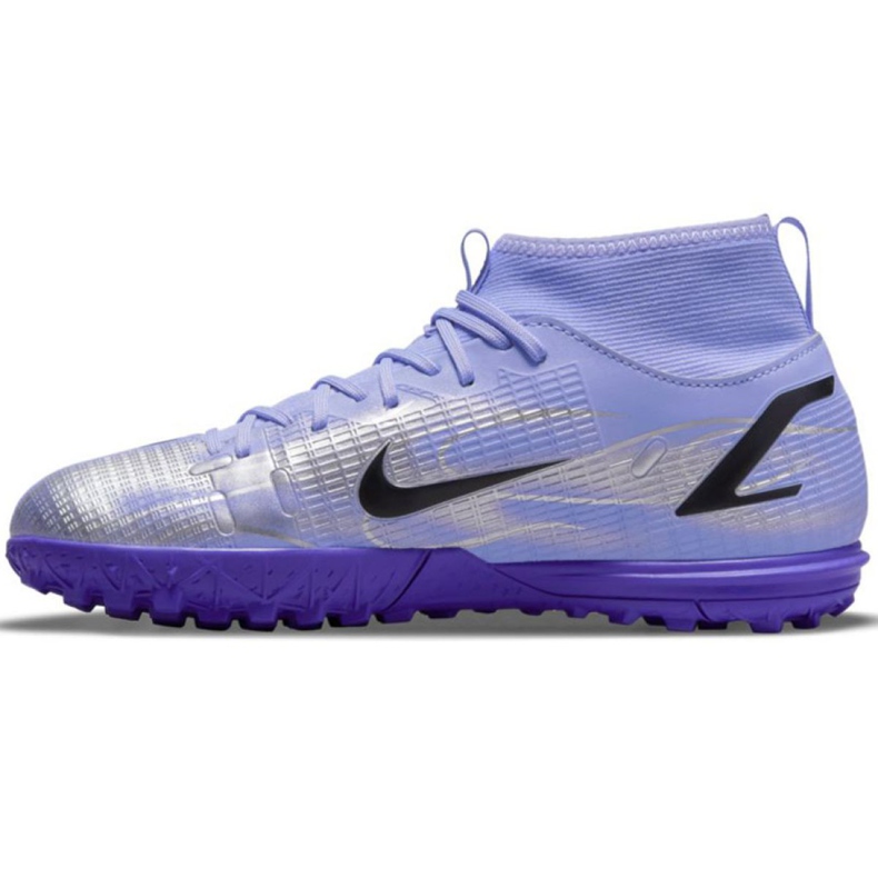 Buty piłkarskie Nike Mercurial Superfly 8 Academy Km Tf Jr DB0935 506 wielokolorowe fioletowe 1