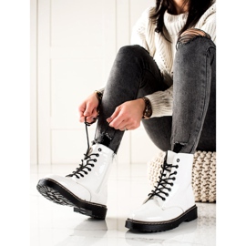 TRENDI Białe Ocieplane Botki 2