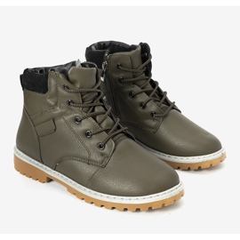 Zielone ocieplane trapery męskie Adrien 1