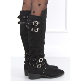 Oficerki damskie Zettu Black czarne 1