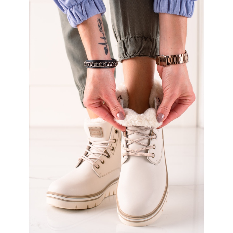 Goodin Traperki Na Platformie beżowy 1