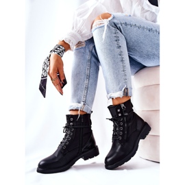 Botki Ocieplane Z Suwakiem Czarne Mirthbrow 2