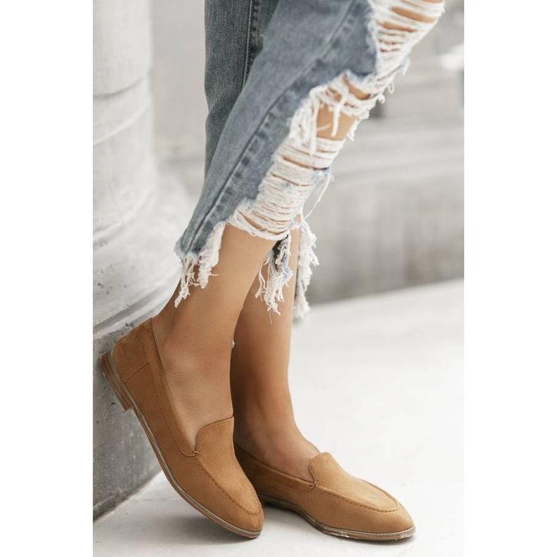 Karmelowe mokasyny Yoko wielokolorowe 1