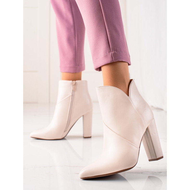 Seastar Botki Na Wysokim Obcasie beżowy 1