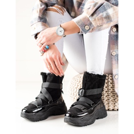 TRENDI Sportowe Śniegowce czarne 1