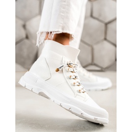 Goodin Wysokie Sneakersy Fashion białe 1