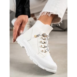Goodin Wysokie Sneakersy Fashion białe 2