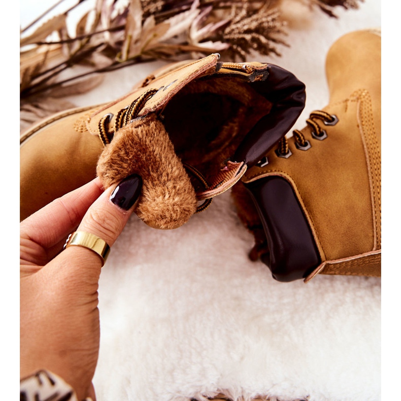 Dziecięce Trapery Botki Camel Milos brązowe 1