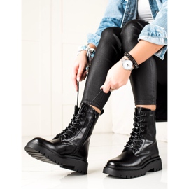 Seastar Klasyczne Traperki Z Eko Skóry czarne 1