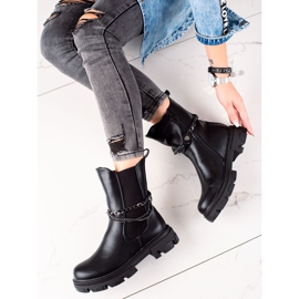 Gogo Ocieplane Wysokie Workery czarne 2