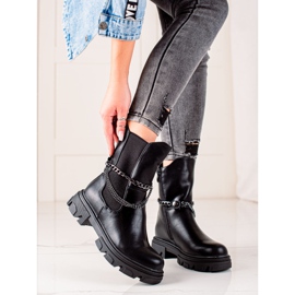 Gogo Ocieplane Wysokie Workery czarne 1