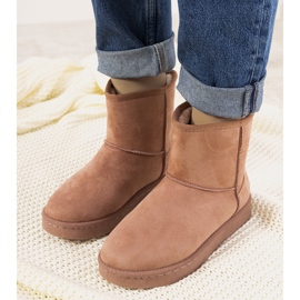 Różowe śniegowce z futerkiem Lucilla 1