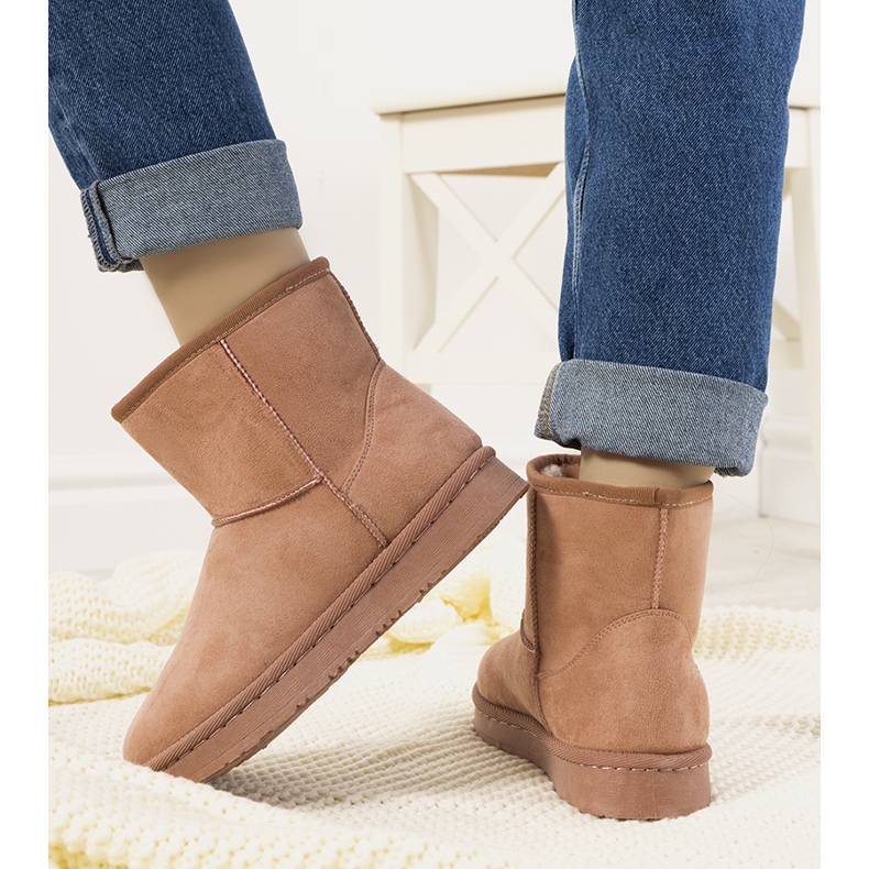 Różowe śniegowce z futerkiem Lucilla 2