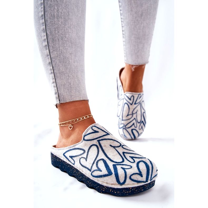 Papcie Klapki Profilaktyczne Inblu Beżowe DKS4FE01W beżowy 2