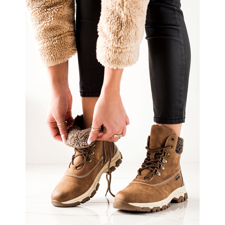 Goodin Ciepłe Traperki brązowe 1