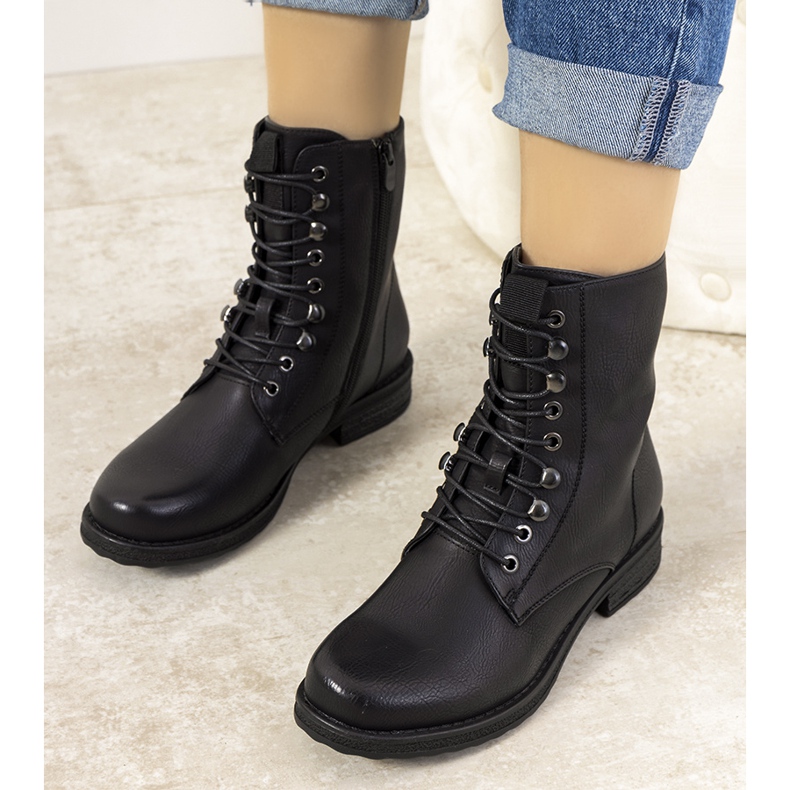 Czarne botki ocieplane Muro 1