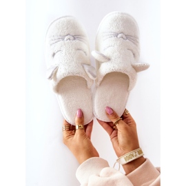 Papcie Błyszczące Kotki Z Uszami Białe Kaisy 1