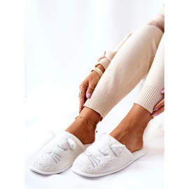 Papcie Błyszczące Kotki Z Uszami Białe Kaisy 2