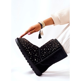 Mukluki Ocieplane Z Dżetami Czarne Mariella 2