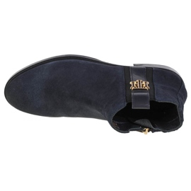 Buty Tommy Hilfiger Interlock Suede Flat Boot W FW0FW05184-DW5 granatowe 2