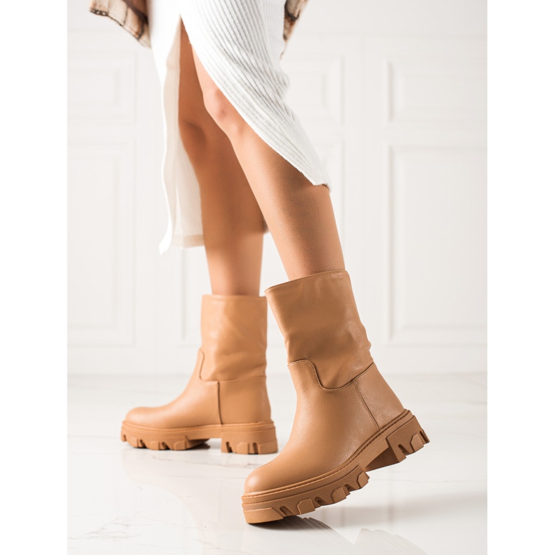 Seastar Wsuwane camelowe workery beżowy 1