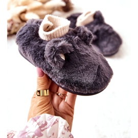 Papcie Ocieplane Ze Ściągaczem Ciemnoszare Dessi 1