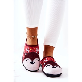 WJ1 Papcie Ocieplane Renifer Czerwone Taffy wielokolorowe 1