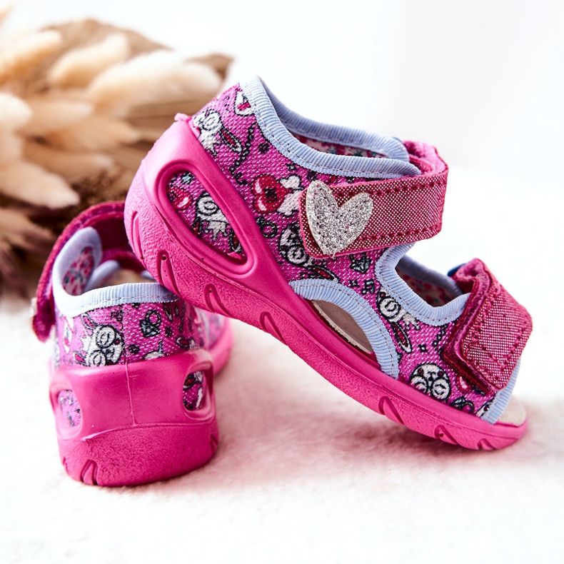 BEFADO S.A. Sandałki Befado Na Rzep 065X147 Różowe 1