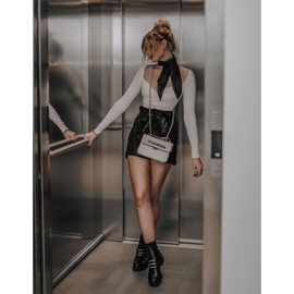 PE1 Skórzane Botki Ocieplane Czarne Lilinth 1