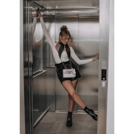 PE1 Skórzane Botki Ocieplane Czarne Lilinth 2