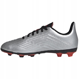 Buty piłkarskie adidas Predator 19.4 FxG Jr G25822 srebrny 1