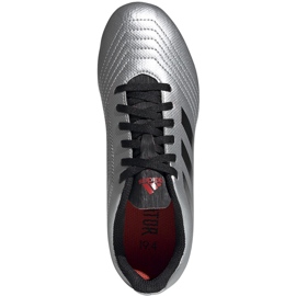 Buty piłkarskie adidas Predator 19.4 FxG Jr G25822 srebrny 2