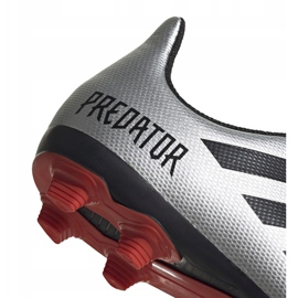 Buty piłkarskie adidas Predator 19.4 FxG Jr G25822 srebrny 4