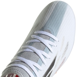 Buty piłkarskie adidas X Speedflow.3 Mg M FY3270 niebieski, biały, szary/srebrny białe 3