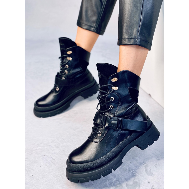 Botki militarne Ahne Black czarne 1